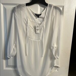 Express White Women's Top